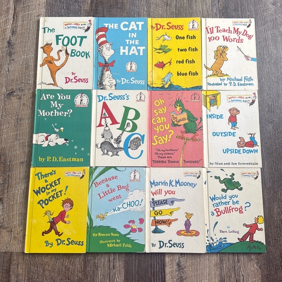 Dr. Seuss Other - Dr. Seuss Lot of 12 Hardcover Books Some Rare Titles Book Club Editions
